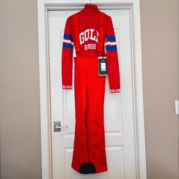 Goldbergh High End Ski Pants Salopette Flame Goldbergh red Ski Pants - Picture 5 of 17